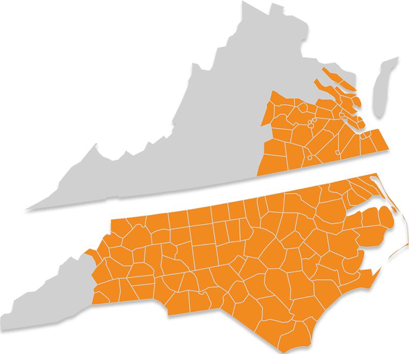 Virginia and North Carolina territory maps