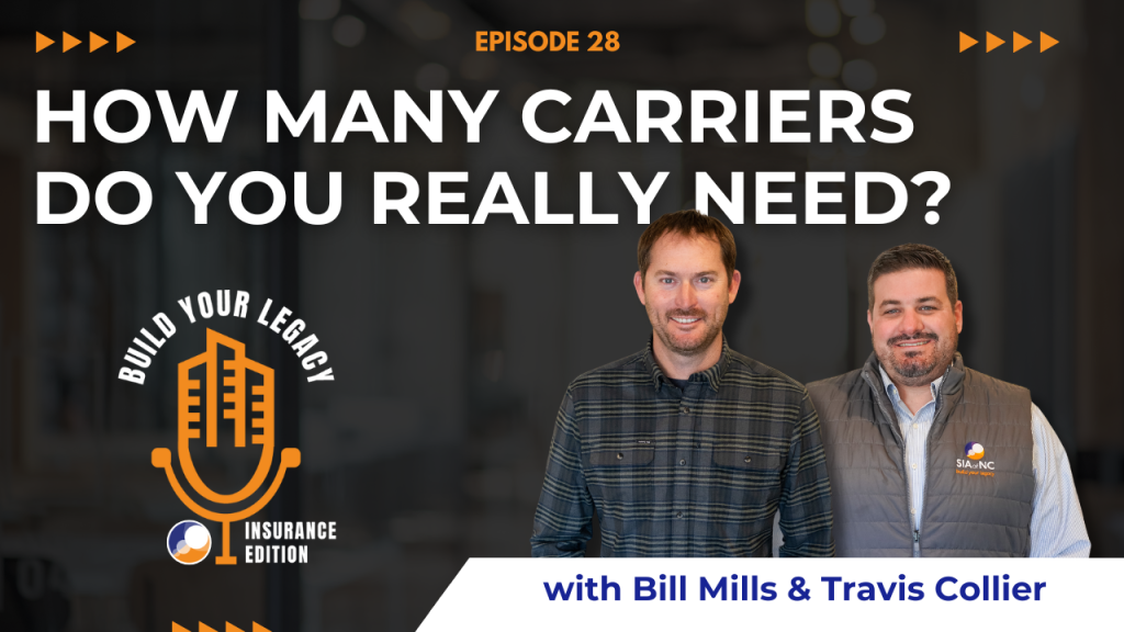 How Many Carriers Do You Need? Podcast cover photo of Bill & Travis.